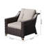 Chaise longue d'extérieur en osier avec coussins-457850156