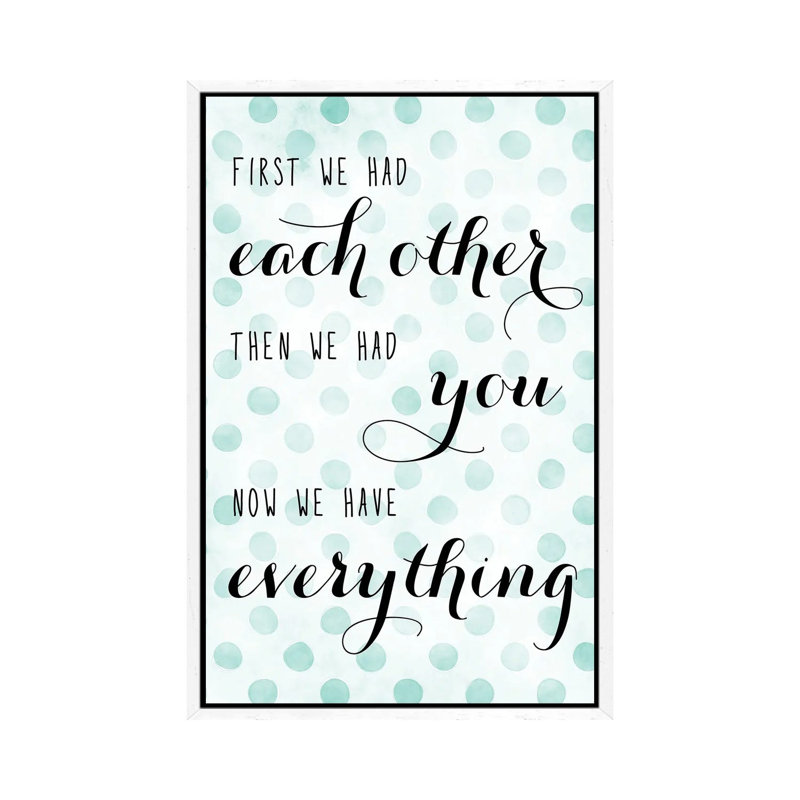 We Have Everything by Blursbyai - Gallery-Wrapped Canvas Giclée on Canvas, White Framed, 101.6 cm H x 66.04 cm W