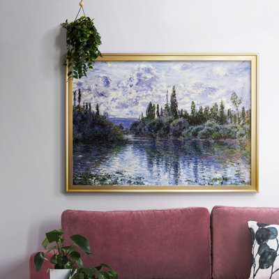 "Arm of the seine" près de Vetheuil, 1878 - Reproduction de photo sur toile