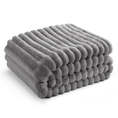 Couverture en flanelle ultra douce et douillette Essential Bed 299 g / m² pour lit et canapé GentleSoft ™ ️