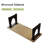 Black Rectangular Solid Wood desk-719772730
