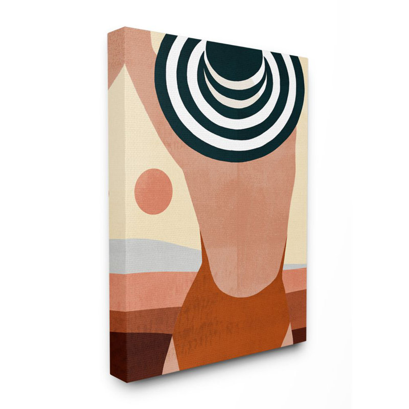 «Summer Back» par Victoria Borges - impression d'art graphique, Toile tendue, H 20 po x l 16 po x P 1,5 po