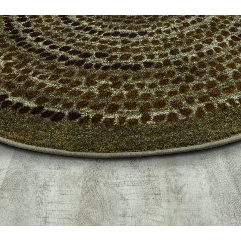 Kid Essentials Playful Pebbles Area Rug, Round 7'7"