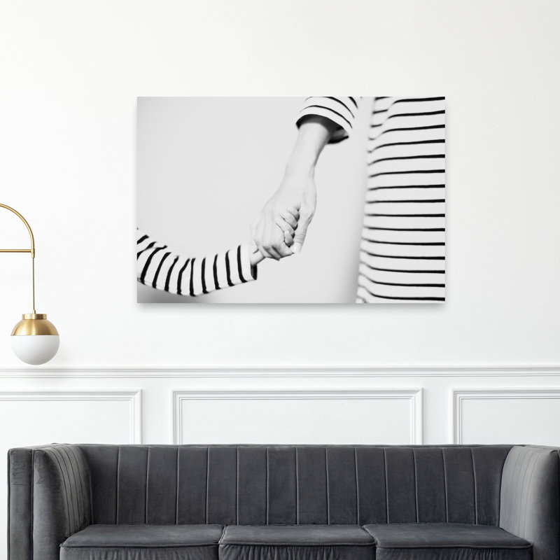 Gentle Hand Holding Contemporary Wall Art Print 1 Piece Wrapped Canvas Wall Art, 101.6cm H x 152.4cm W
