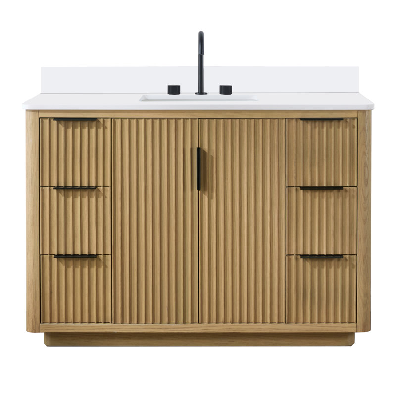 Meuble-lavabo simple avec plateau Asya 49