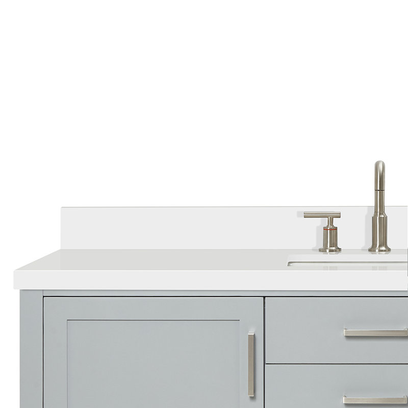 Bayhill 61'' W Single Vanity, Gray, Rectangular