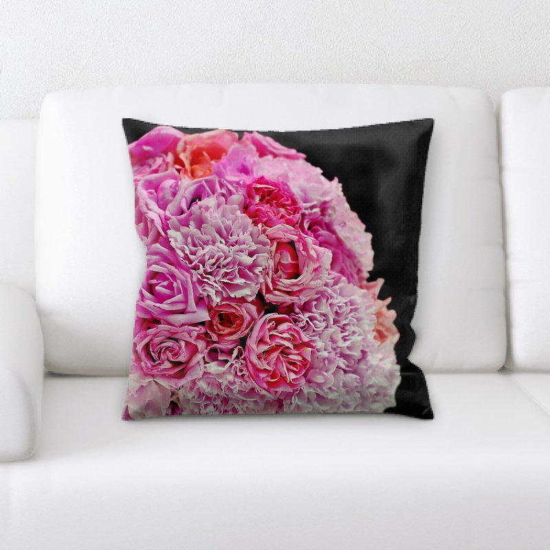 Coussin décoratif bouquet