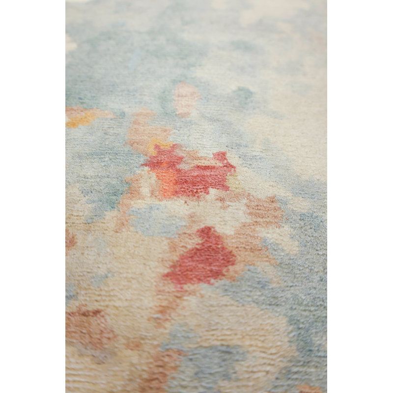 Wool And Silk Nepal One-of-a-Kind Runner 5' X 11'10" Area Rug