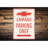 Camaro Parking Only Aluminum Sign-1319143506