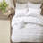 Bedding - 5 Piece, White , Microfiber, Ruffled & , , Machine Washable Accents Microfiber Bed Pieces, Ruffled, Decor
