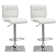 Abdussamad Swivel Upholstered Adjustable Height Counter Stool with Metal Frame (Set of 2)
