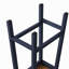 Îlot de cuisine de 135 cm avec 2 tabourets de bar, prise électrique, étagère de rangement intérieure de porte, chariot de rangement de cuisine sur 5 roues avec abattant, 5 étagères latérales ouvertes, 3 tiroirs, bleu marine (trois colis)-1142436550