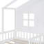 Lit plateforme avec deux tiroirs et tablette de rangement House House-1913378656