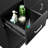 41'' L x 18.7'' W Black Freestanding Shampoo Sinks with Faucet