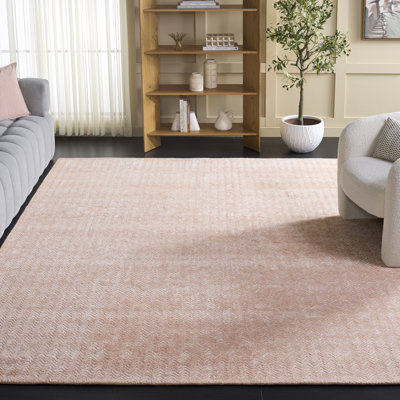 Tapis touffeté à la main brun / ivoire Brunilde