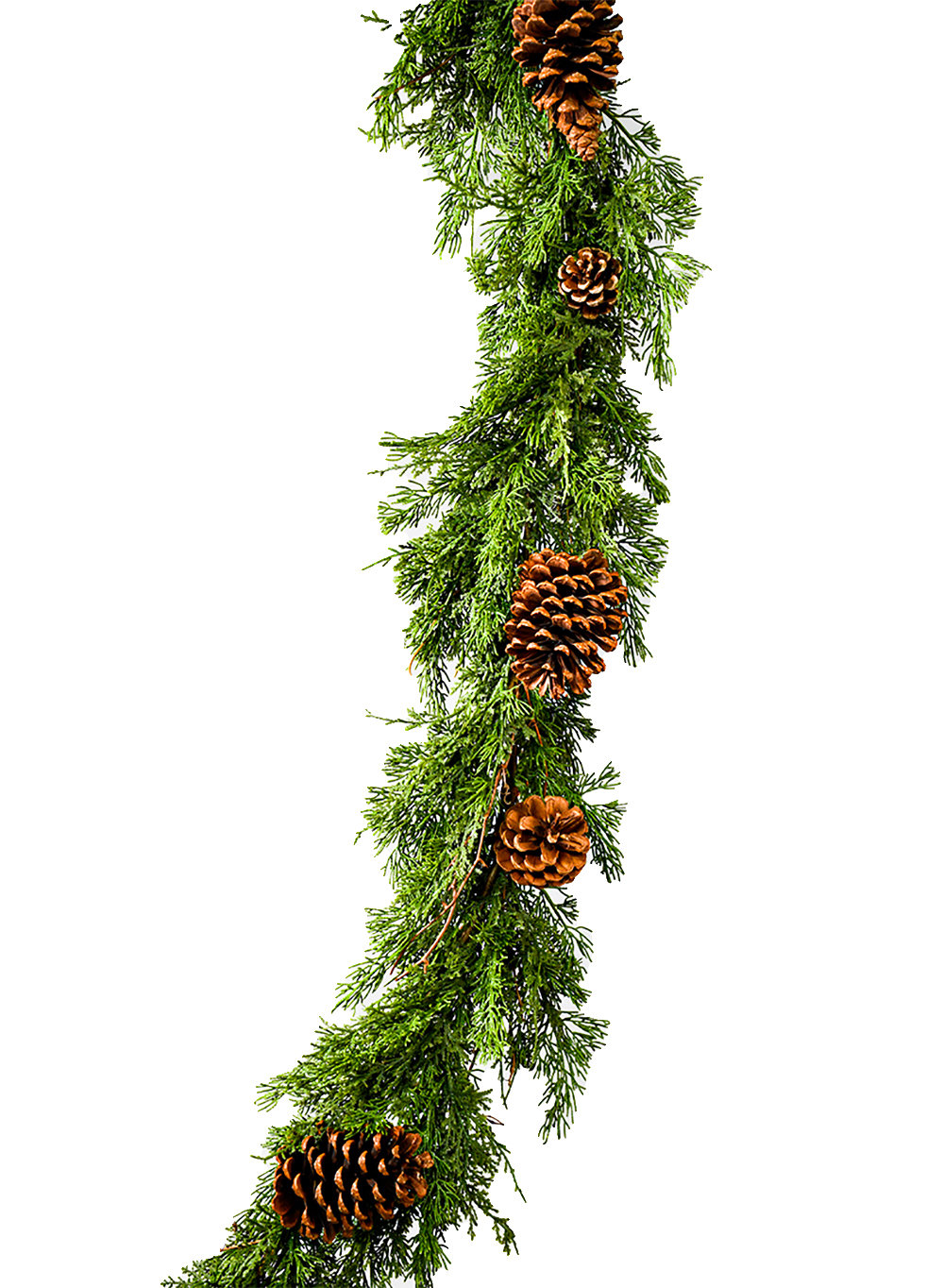 60'' in. Faux Pinecone Garland