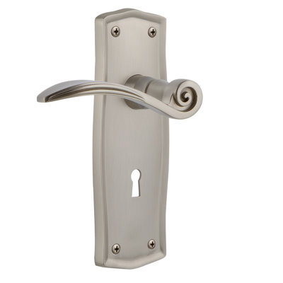 Prairie Plate Single Dummy with Decorative Keyhole and Swan Lever