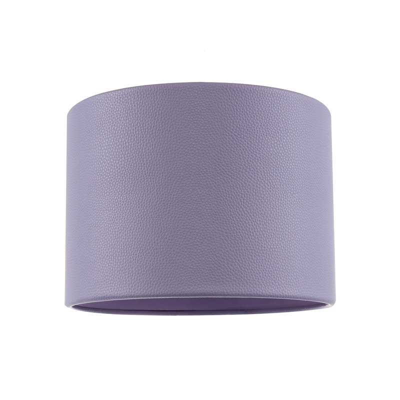 Classic Forest Faux Leather Lamp Shade With Inner Cotton Lining By , Purple