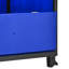 Collapsible Bulk Container, Solid Wall, 600 Lbs Capacity, Blue, 4 - Way Access, 31.07 In Width Storage, Stacks High, 39.82 Depth
