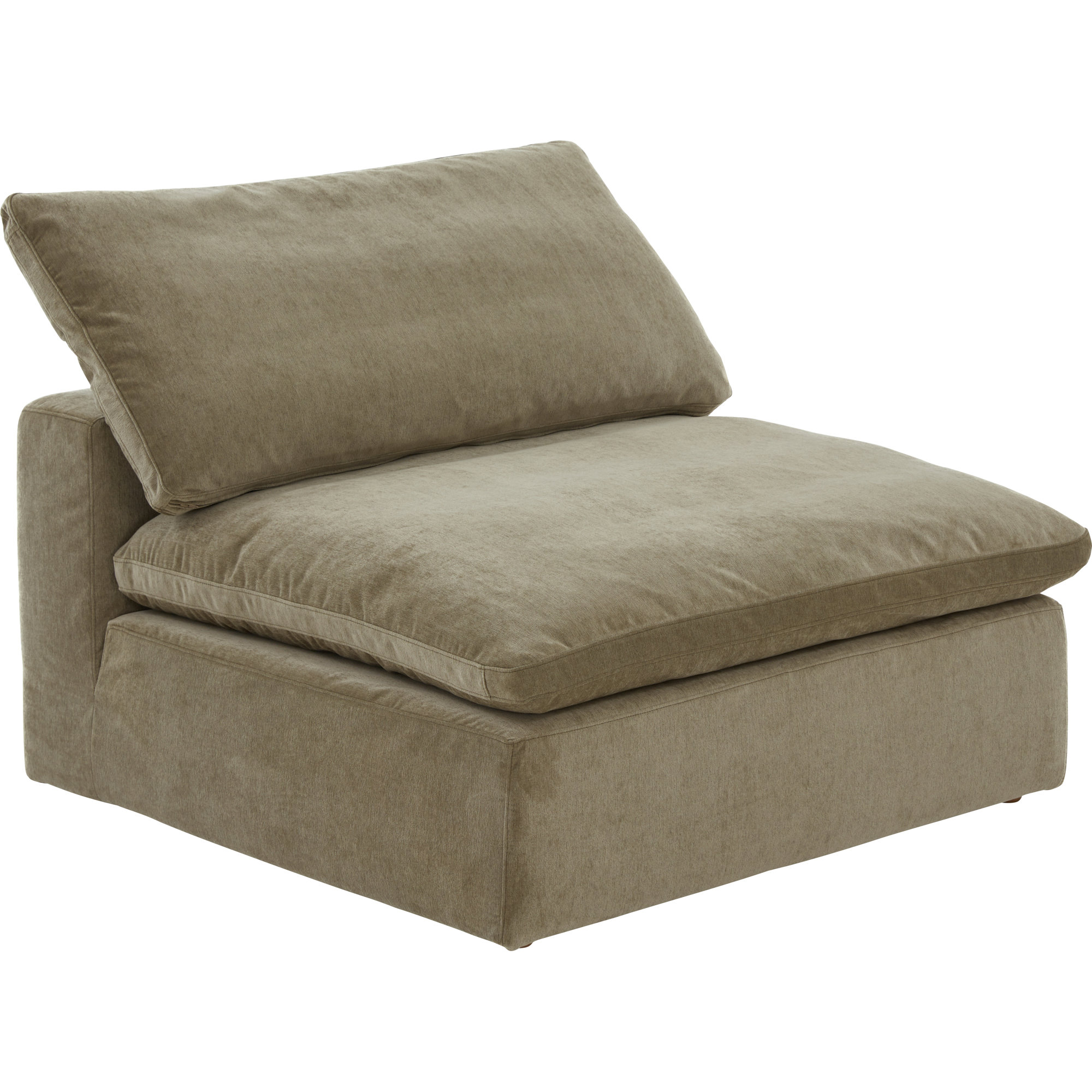 Tila Upholstered Slipper Chair, Desert Sage Performance