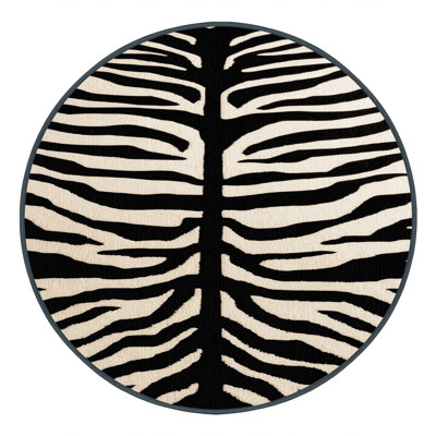 Washable Plains Zebra Wildlife Area Rug