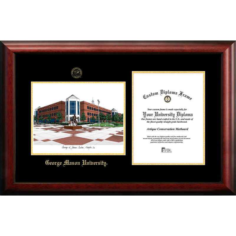 NCAA George Mason University Diploma Lithograph Picture Frame
