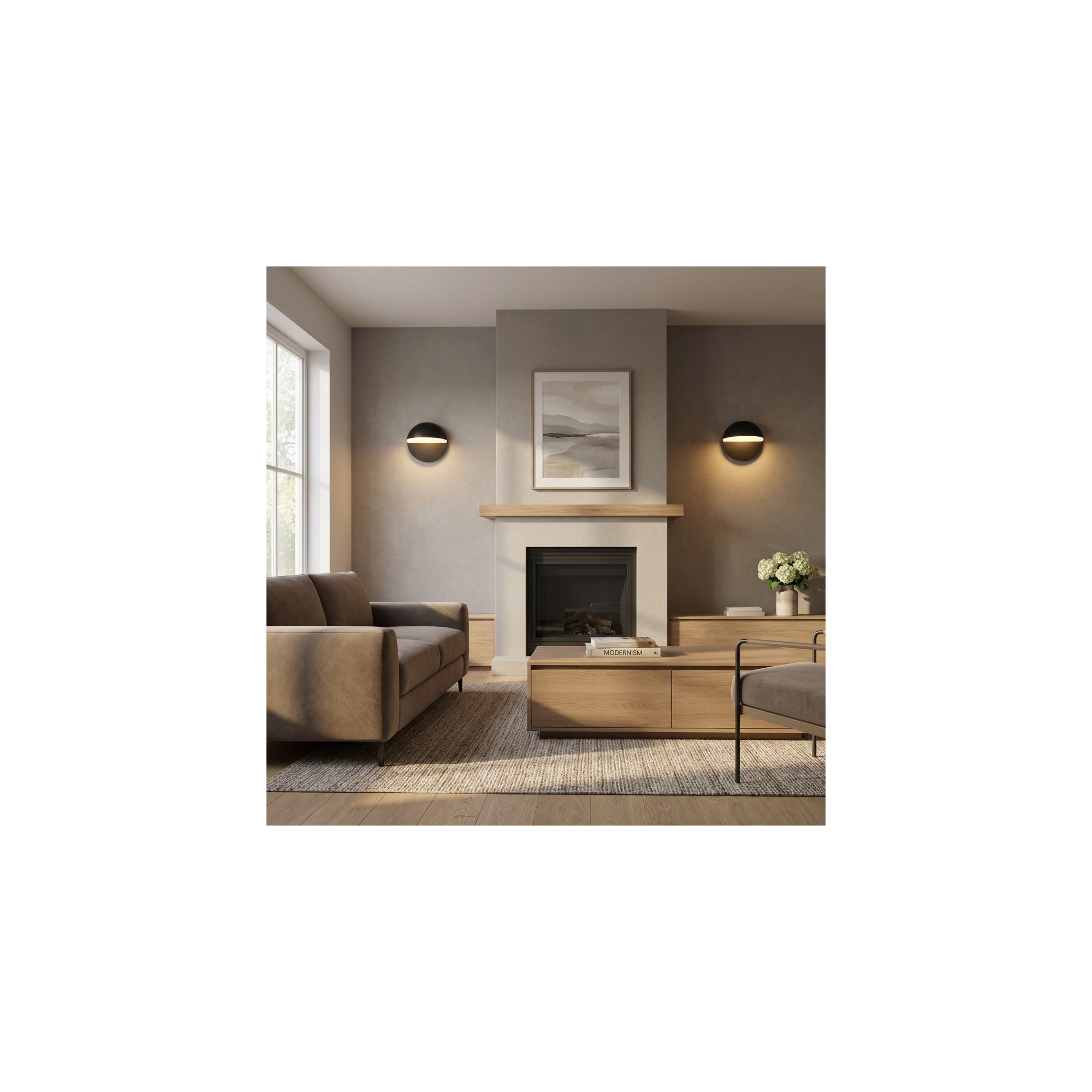 Rosalie 7 Sconce, Burnished Brass