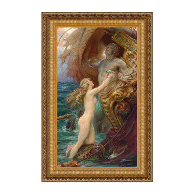 "A Deep Sea Idyll" par Herbert James Draper sur toile
