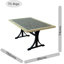 WILMINGTON Stone Dining Table with 6 ASCOT DELUXE Chairs Garden Set