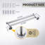 Double barre à serviettes en acier inoxydable SUS 304, porte-serviettes mural pour salle de bain-104901286-104901290