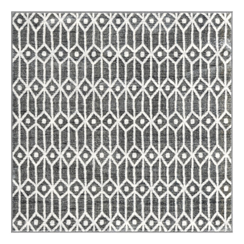 Patric Geometric Indoor Rug, Square 5'3"