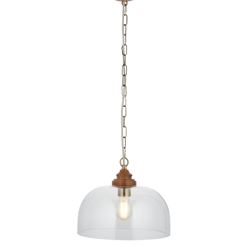 1 - Light Antique Brass Plate Pendant