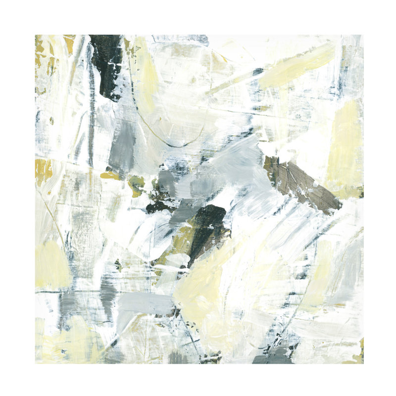 "Citron Graffiti IV" sur toile, H 35 po x l 35 po