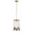 Altoona 1 - Light Brushed Gold Unique/Statement Pendant