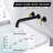 SUMERAIN High Flow Bathtub Faucet,  Extra Long Spout Double Handle Wall Mounted Tub Filler-91834103-92914149