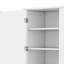 Grande armoire de rangement pour salle de bain avec 1 porte et 2 tiroirs, armoire à linge autoportante, garde-manger en bois avec tablette réglable