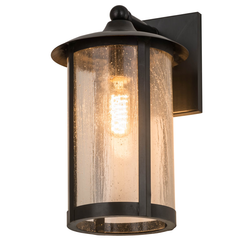 Fulton Prime 1 - Light Outdoor Wall Lantern, Antique Copper, 12.5" H x 8" W x 8" D