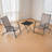 Ensemble de patio pliant entièrement assemblé avec table 3 pièces Stefone