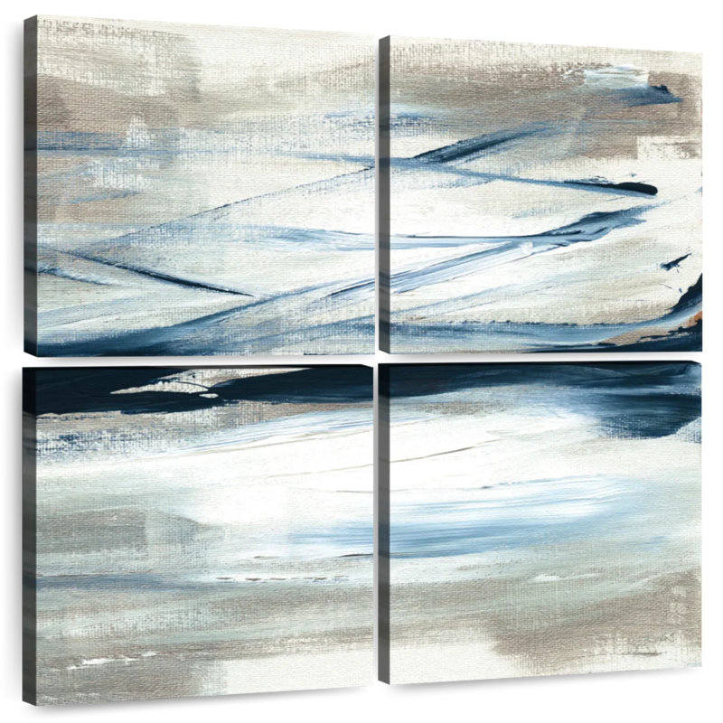 Tumultuous Indigo IV, H 18 po x l 18 po