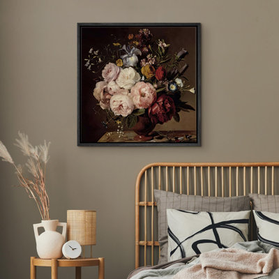 «Lush Bouquet With Vase», reproduction d'art sur toile