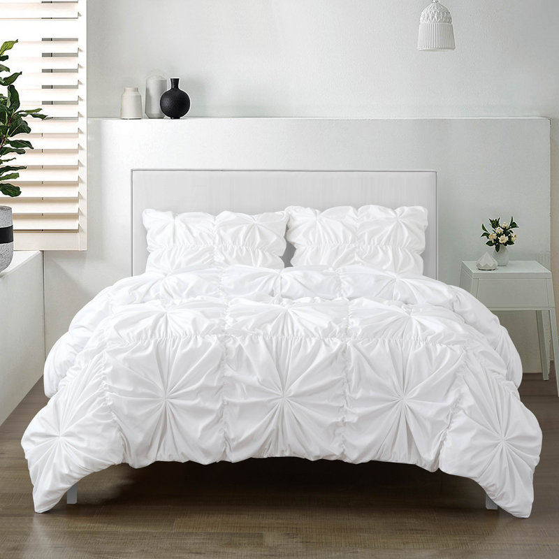Polyester Machine Woven Duvet Cover, King Duvet Cover + 2 King Shams, Light Blue