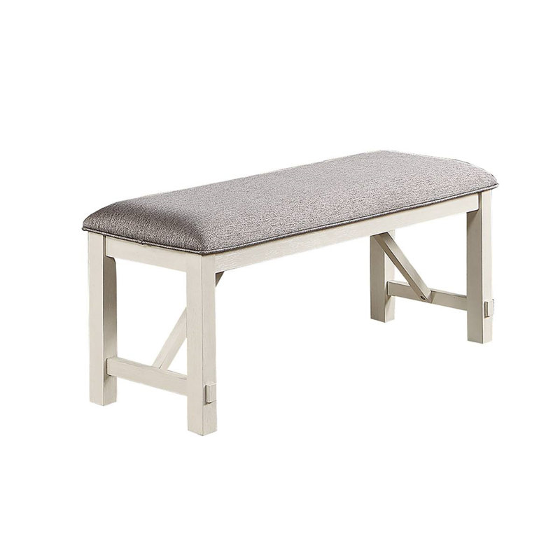 Ericyyi Upholstered Bench, White