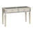 Sleek Silver Glam Sofa Table With Storage Drawers And 5Mm Tempered Glass Top, Perfect For Modern Living Rooms.