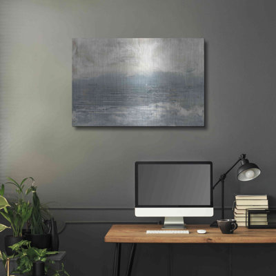 «Pale Blue I» par Lila Bramma, art mural en métal
