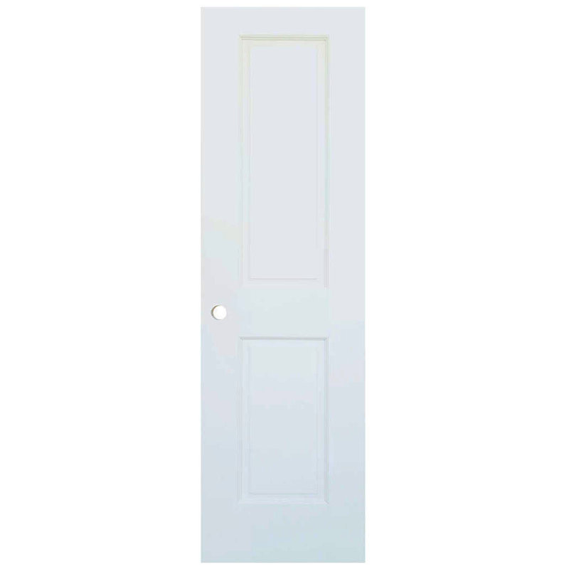 Dalle blanche à 2 panneaux avec trou de perçage, 24 po x 80 po