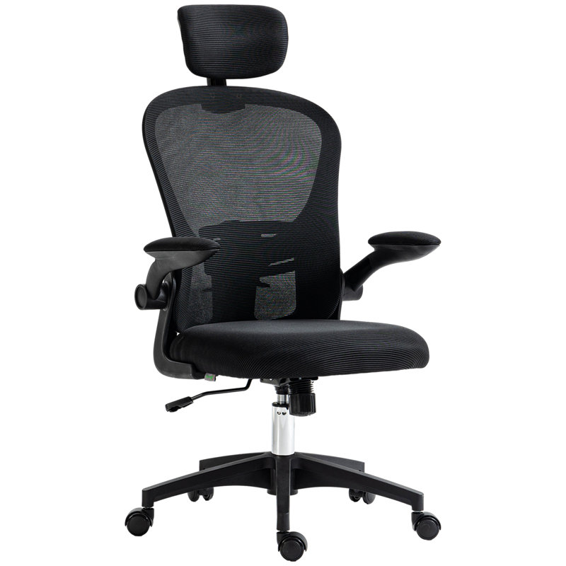 Foam Padding Office Chair, Black