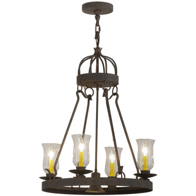 Greenbriar Oak 4 - Light Chandelier