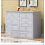 Lit escamotable double avec grands tiroirs, blanc-571545650