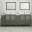  Ensemble de meuble-lavabo double 96 "avec miroir 96"-106870218