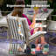 Chaise de patio pivotante avec coussins, chaises de patio berçantes en aluminium (ensemble de 2)-4046769